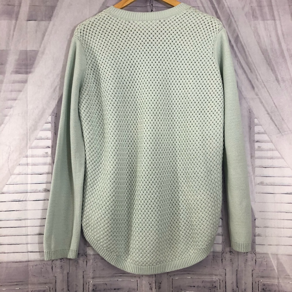 Honey Punch turquoise Knit Sweater Size L - Picture 2 of 4